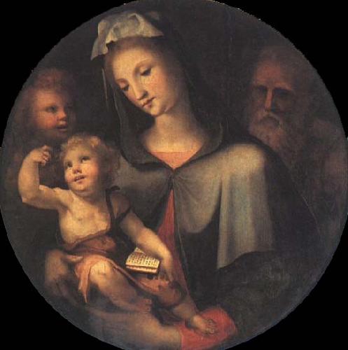 Domenico Beccafumi The Holy Family with Young Saint John around